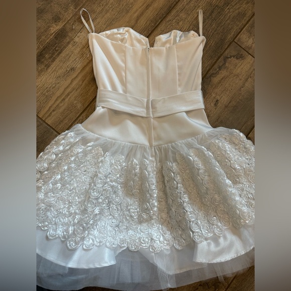 Vintage Jessica McClintock for Gunne Sax tulled roses mini dress - Picture 11 of 14